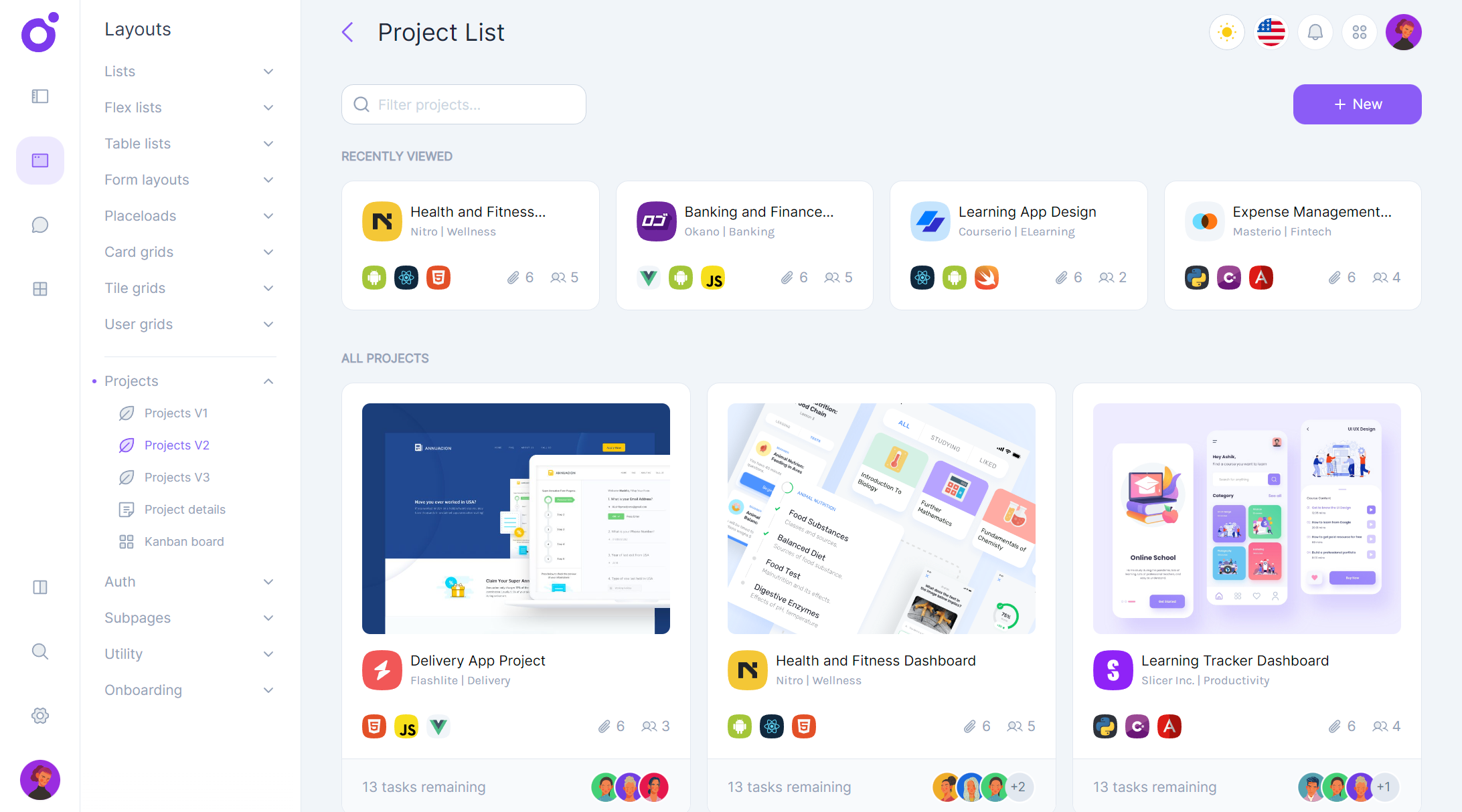 Tairo - Project list 2