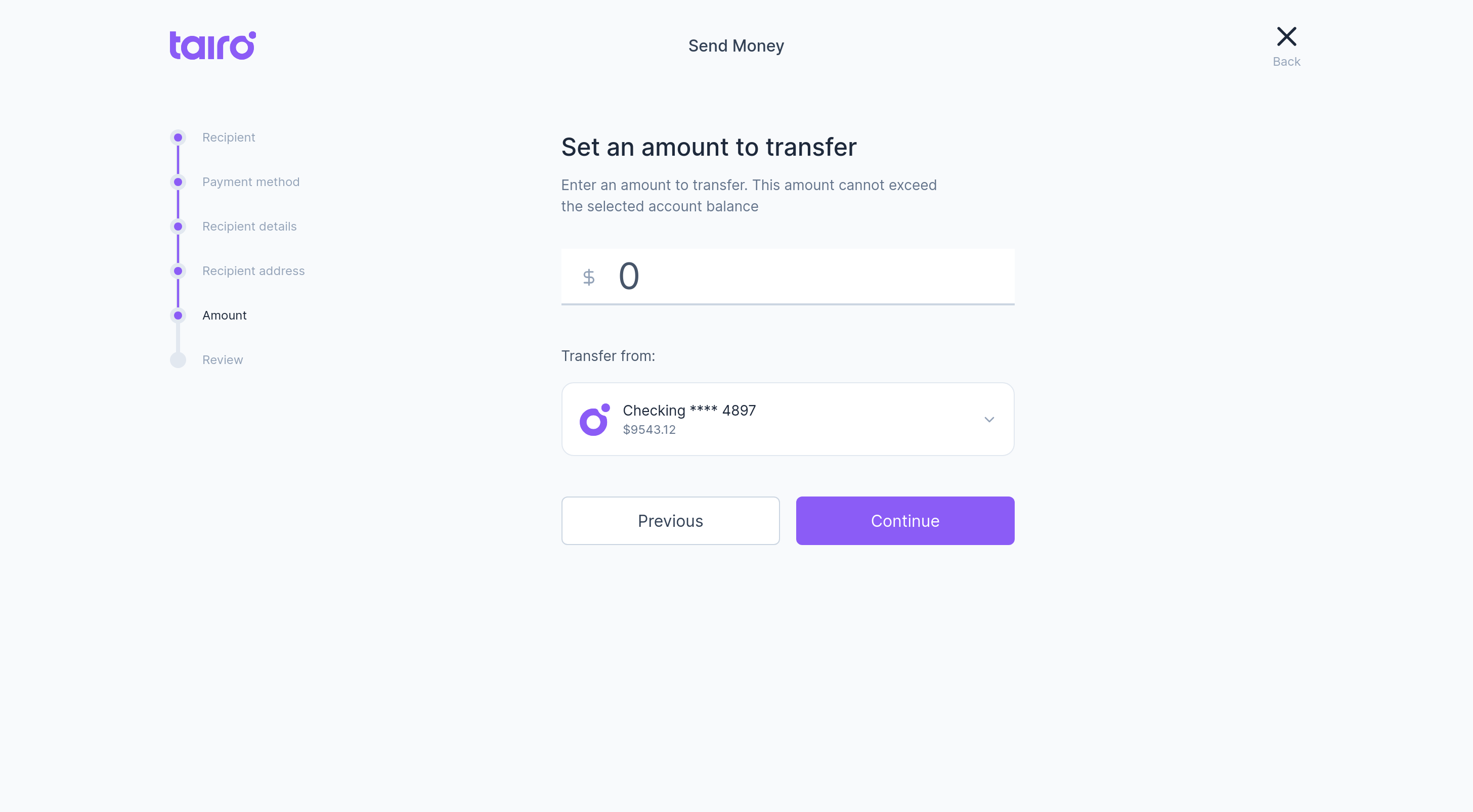 Tairo - Send - Step 5