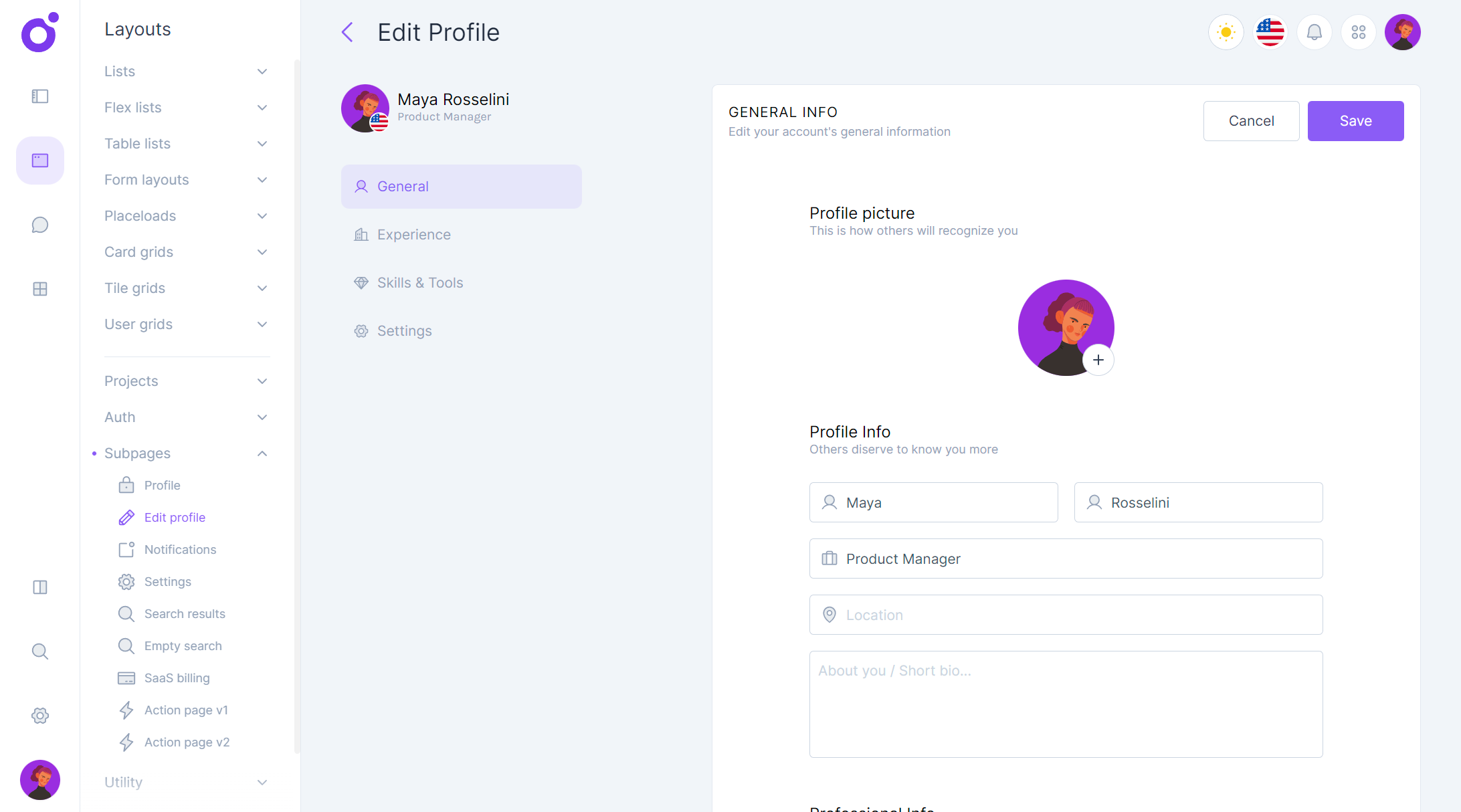 Tairo - Edit profile 1