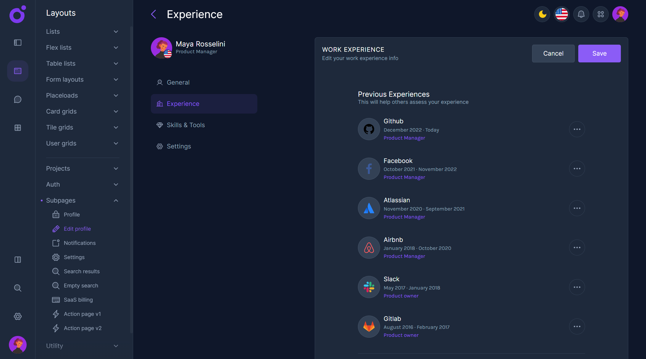 Tairo - Edit profile 2